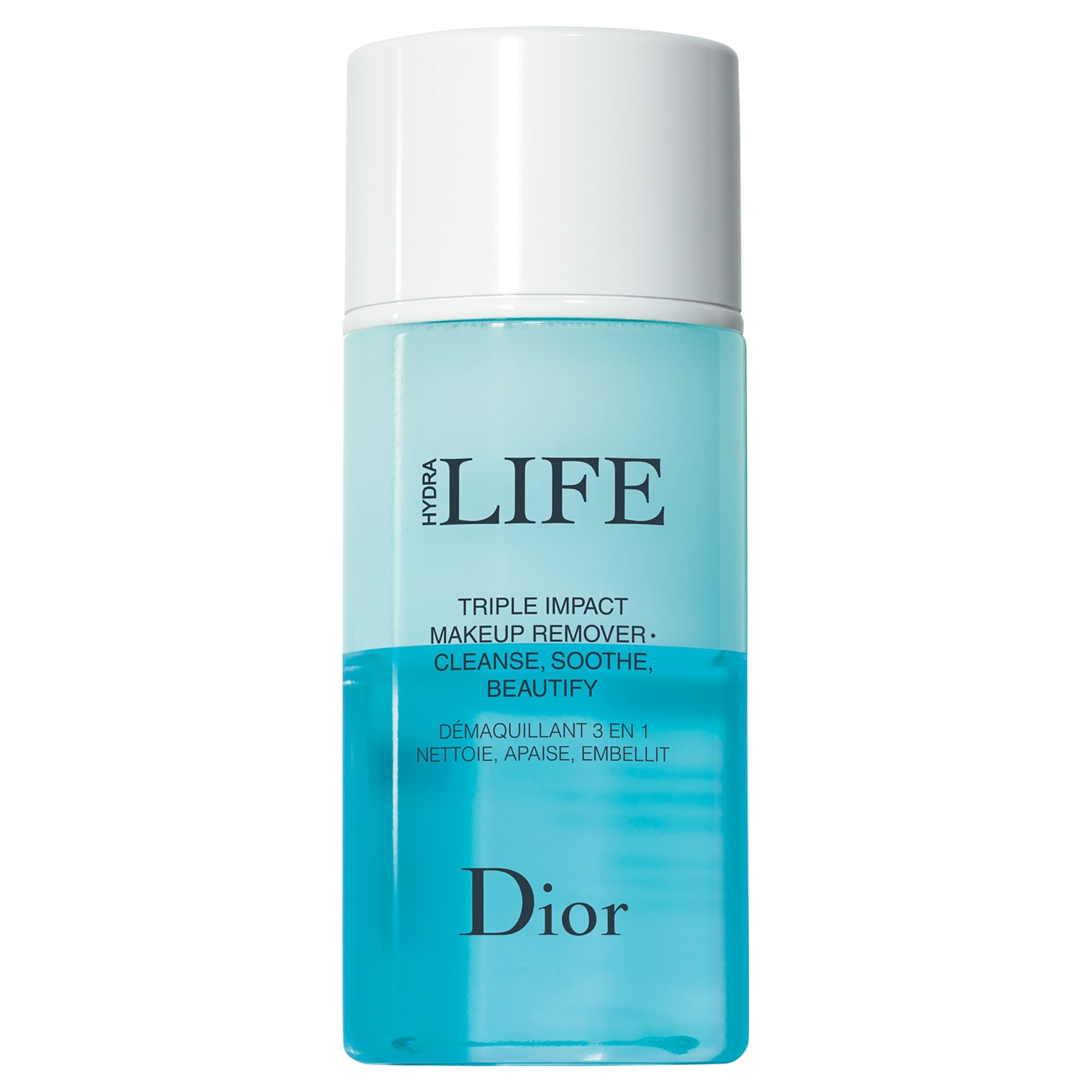DIOR Hydra Life Triple Action Makeup Remover - Cleanse, Soothe, Beautify, 125ml