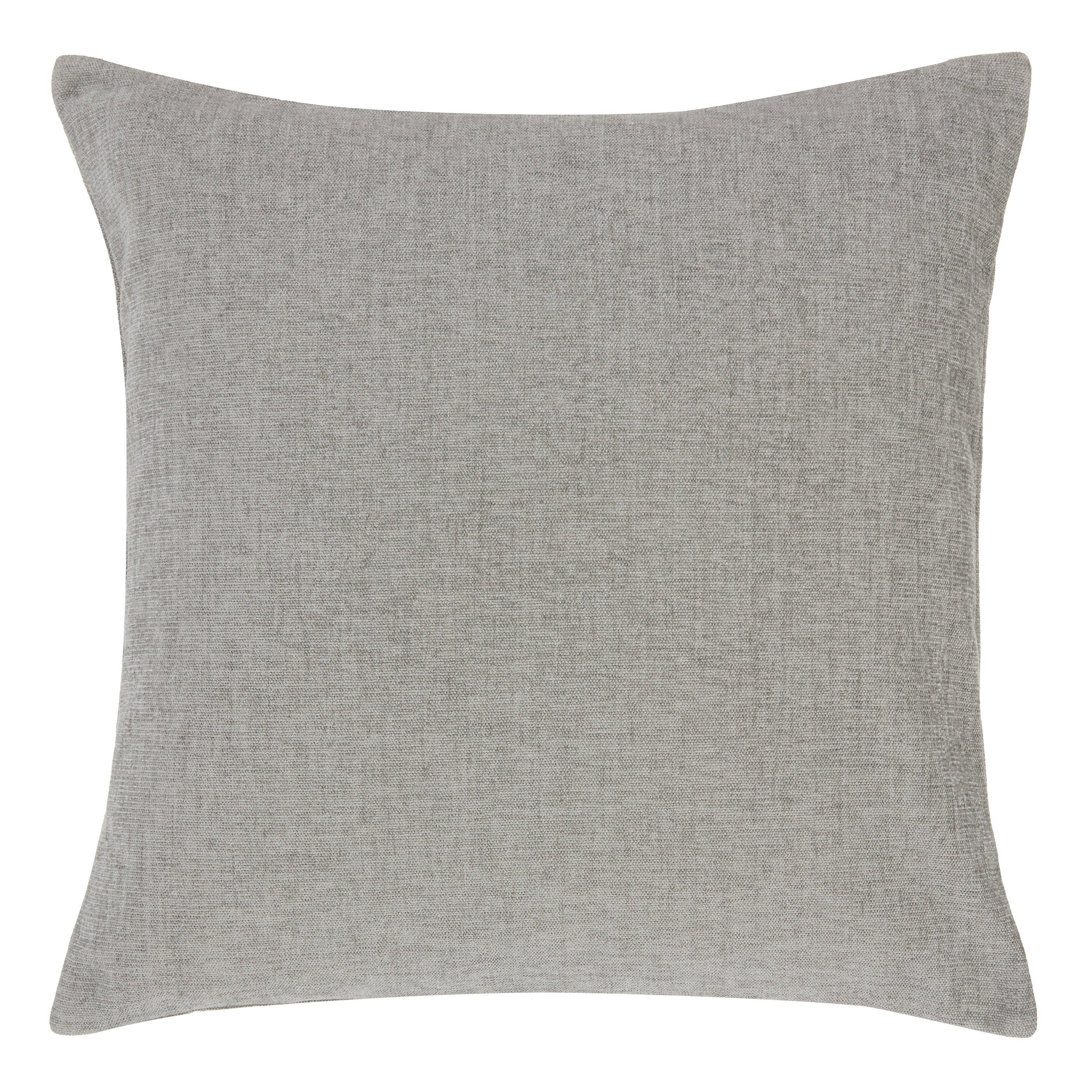 John Lewis Chenille Cushion Silver