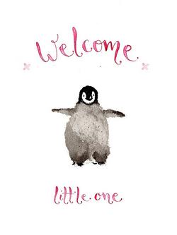 Louise Mulgrew Designs New Baby Girl Card, 