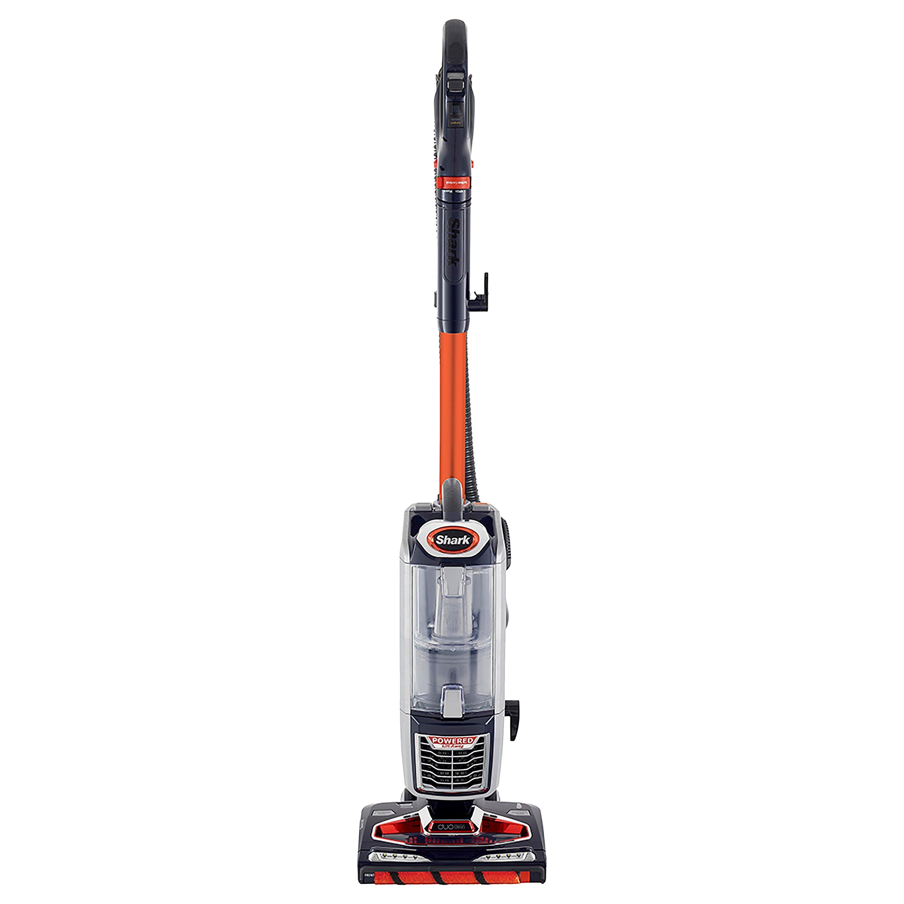 Shark NV801UKT DuoClean Pet Upright Vacuum Cleaner, Navy/Orange