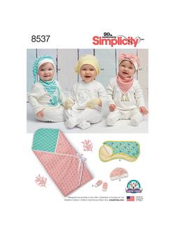 Simplicity Baby Accessories Sewing Pattern, 8537, 