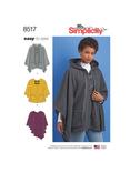 Simplicity Women's Easy Sew Ponchos Sewing Pattern, 8517