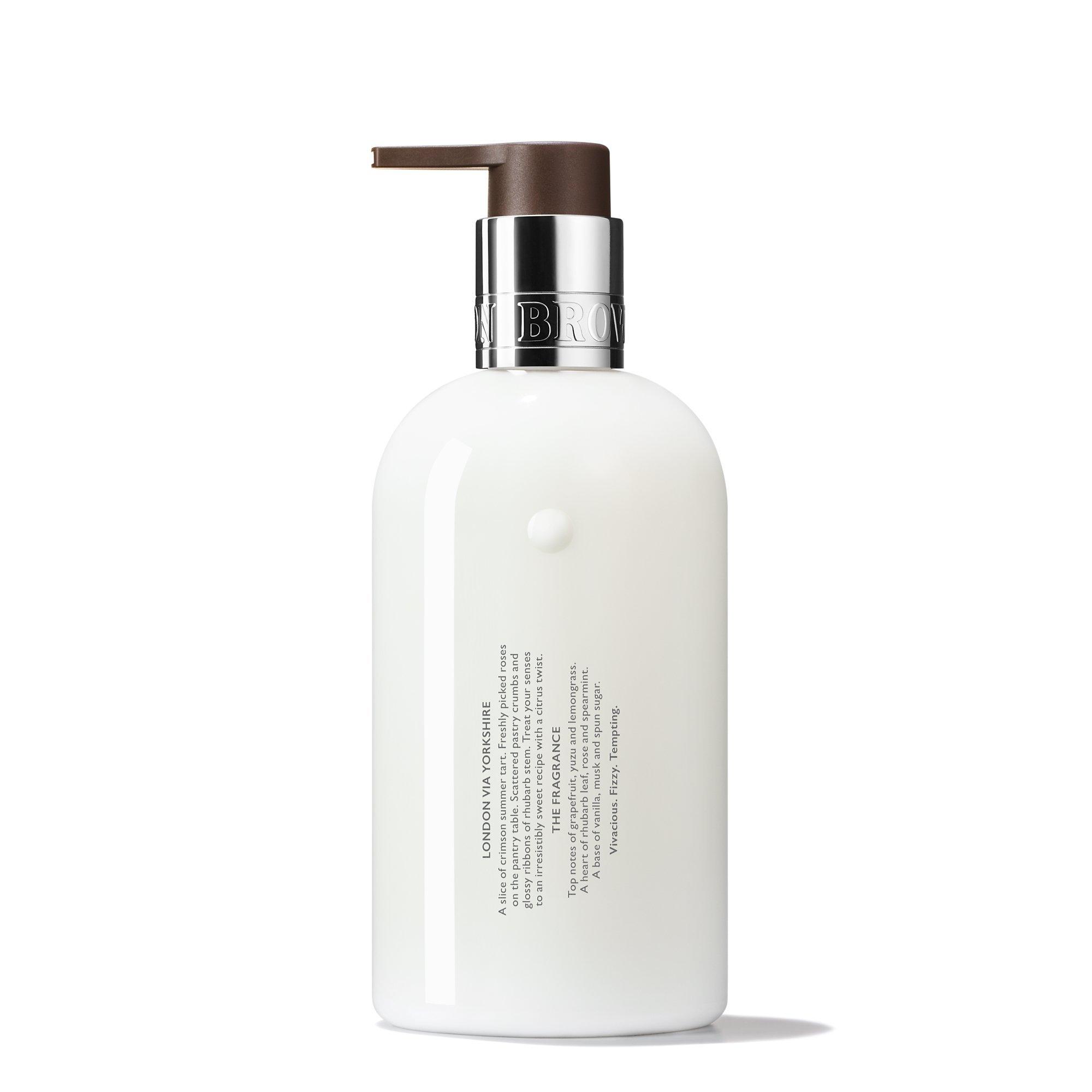 Product image 3 of 4, which shows Molton Brown Delicious Rhubarb & Rose Body Lotion, 300ml