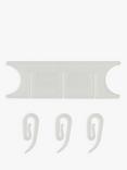 John Lewis Pack of 50 Curtain Hooks with 2 Cord Tidies