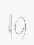 Skagen Kariana Curl Drop Earrings, Silver SKJ1077040
