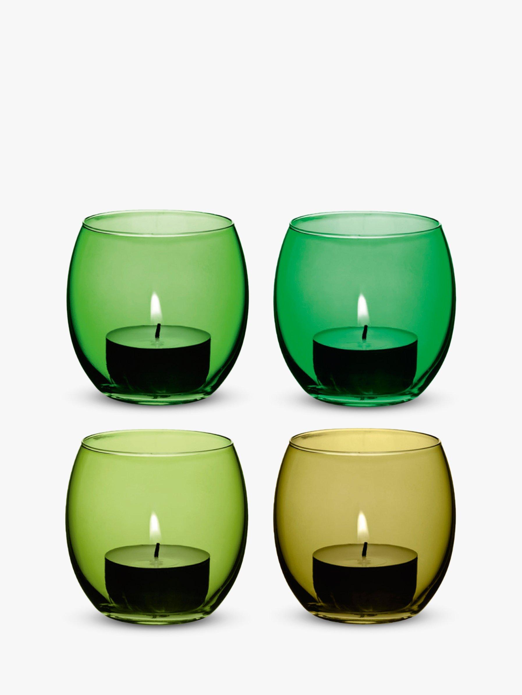 LSA International Coro Tealight Holder, Set of 4, Leaf