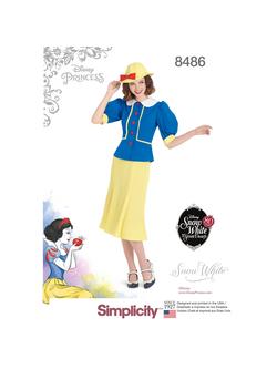 Simplicity Women's Disney Princess Snow White Costume, 8486, 