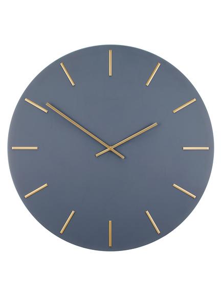 John Lewis Large Arne Wall Clock, 60cm, Brass/Grey, Brass/Grey