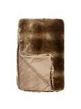 John Lewis Faux Fur Throw, Golden Brown