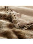 John Lewis Faux Fur Throw, Golden Brown