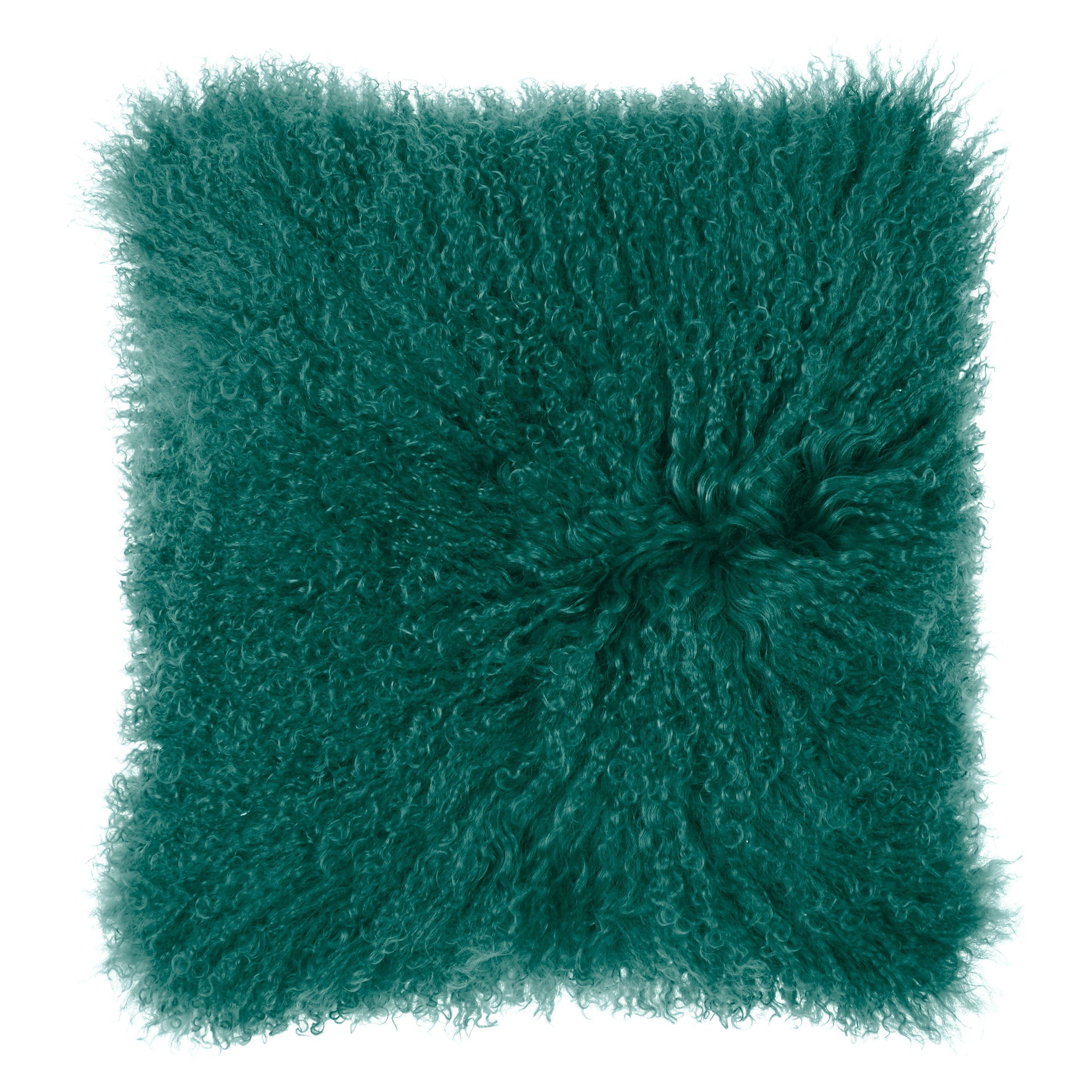 John Lewis & Partners Mongolian Sheepskin Cushion, Java