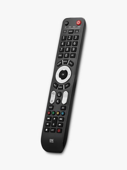One for All Evolve 4 Replacement Remote For Up To 4 Devices, Black