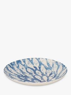 BlissHome Creatures Shoal Of Fish Serving Bowl, Blue, 39cm, Blue