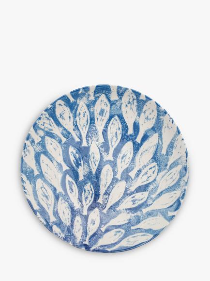 BlissHome Creatures Shoal Of Fish Serving Bowl, Blue, 39cm - view 2, Blue