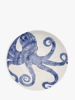 BlissHome Creatures Octopus Serving Bowl, Blue, 39cm, Blue