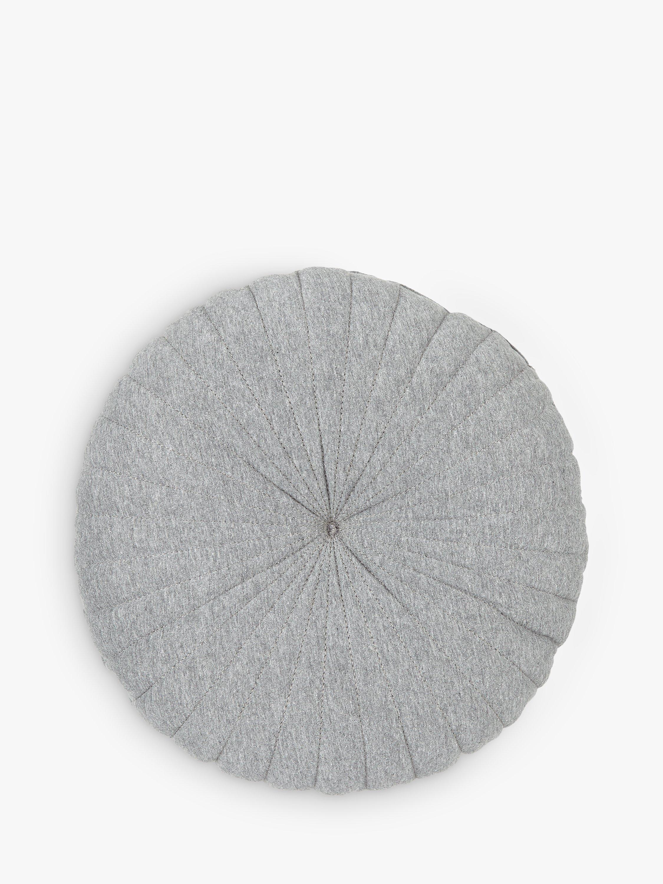 John Lewis ANYDAY Round Jersey Cushion, Steel