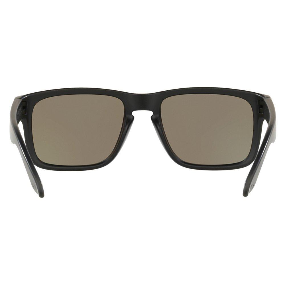 Product image 7 of 9, which shows Oakley OO9102 Men's Holbrook Prizm Polarised Square Sunglasses, Black/Mirror Blue