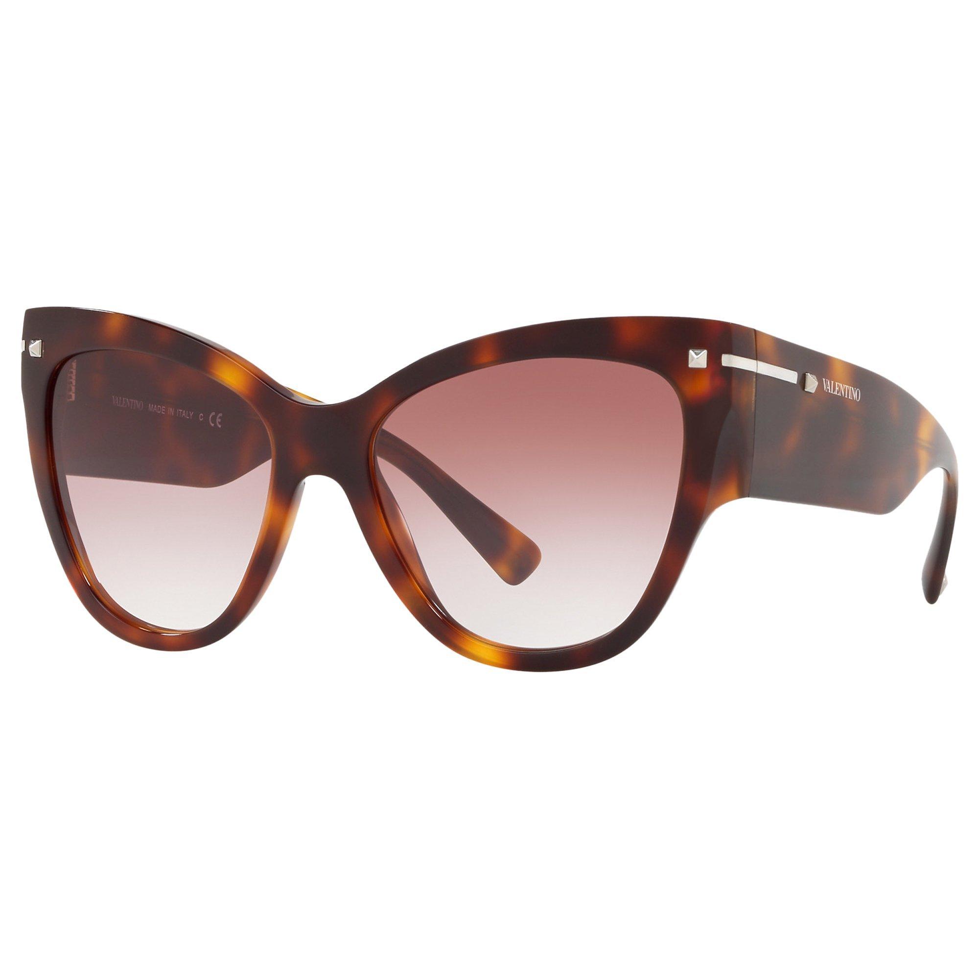Valentino VA4028 Women's Chunky Cat's Eye Sunglasses, Tortoise/Pink Gradient