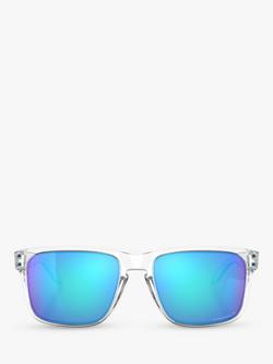 Oakley OO9417 Men's Holbrook XL Prizm Polarised Square Sunglasses - view 2, Clear/Mirror Blue