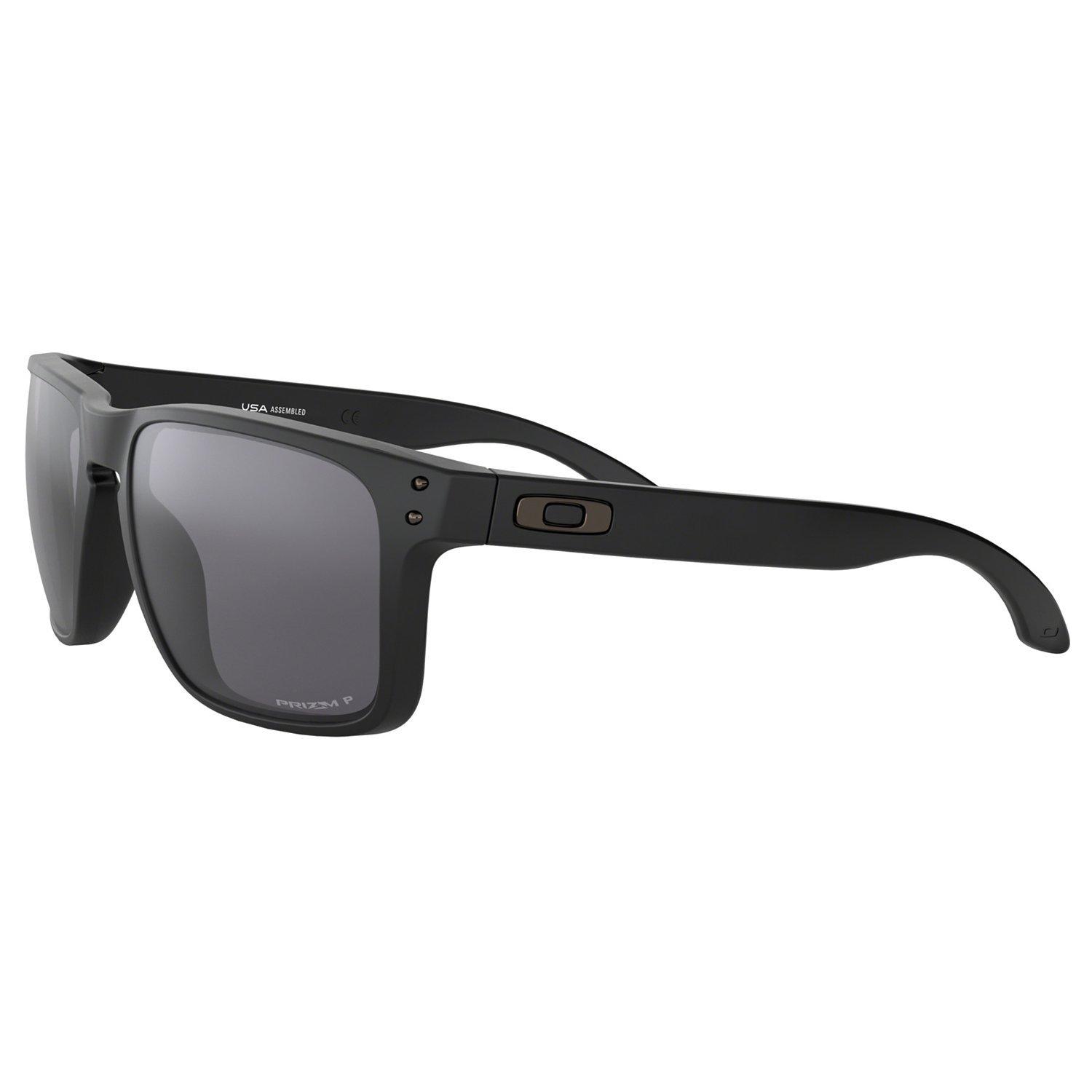 Product image 2 of 9, which shows Oakley OO9417 Men's Holbrook XL Prizm Polarised Square Sunglasses, Black/Grey