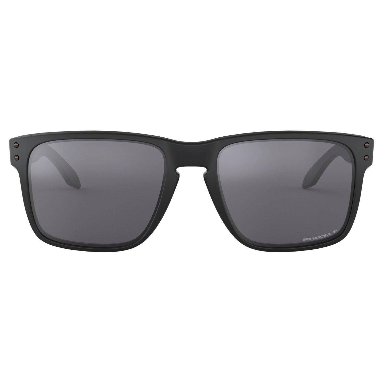 Product image 3 of 9, which shows Oakley OO9417 Men's Holbrook XL Prizm Polarised Square Sunglasses, Black/Grey