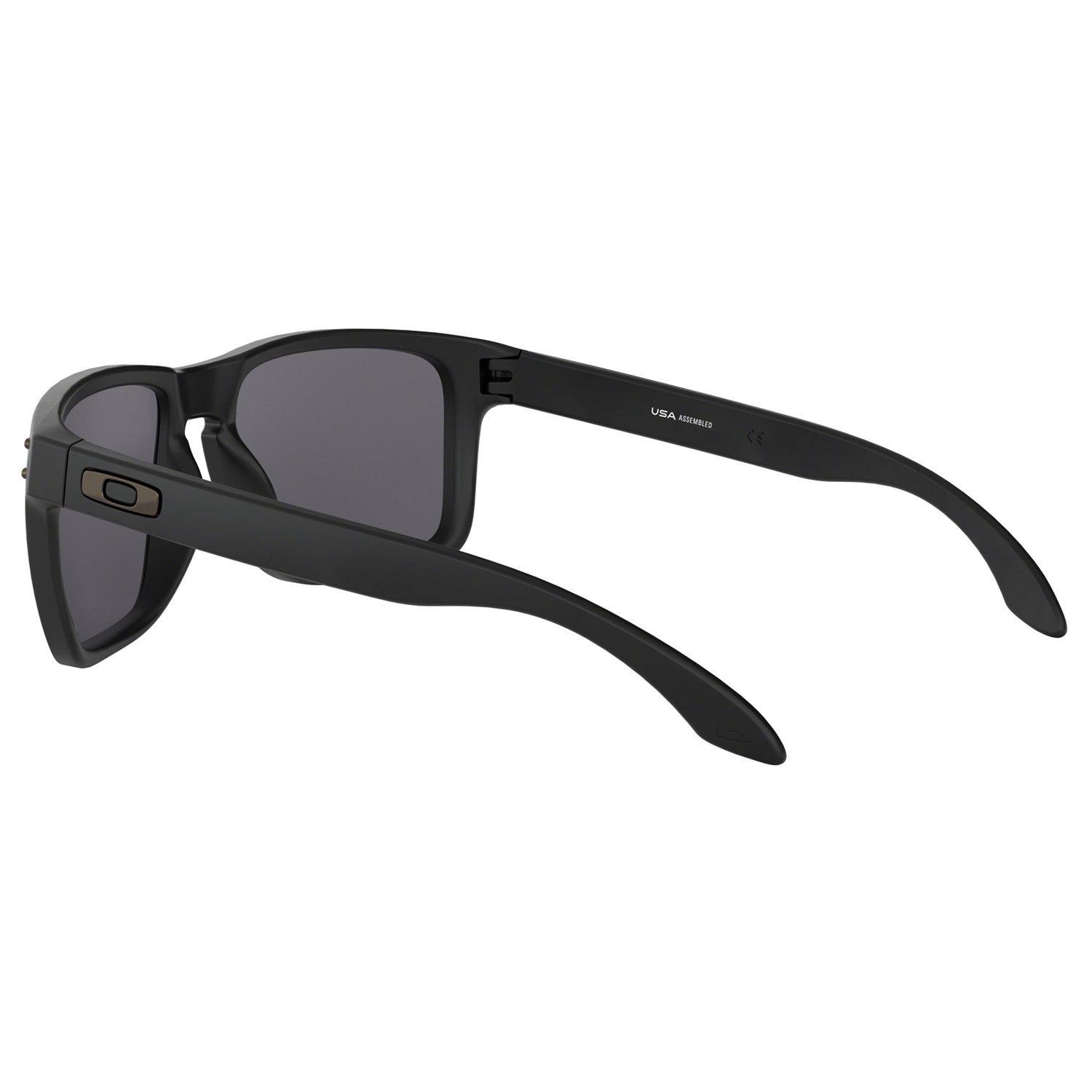 Product image 5 of 9, which shows Oakley OO9417 Men's Holbrook XL Prizm Polarised Square Sunglasses, Black/Grey