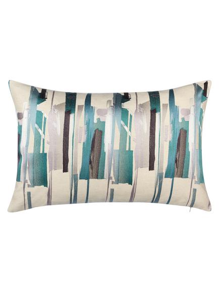 Harlequin Zeal Cushion, Teal / Ink
