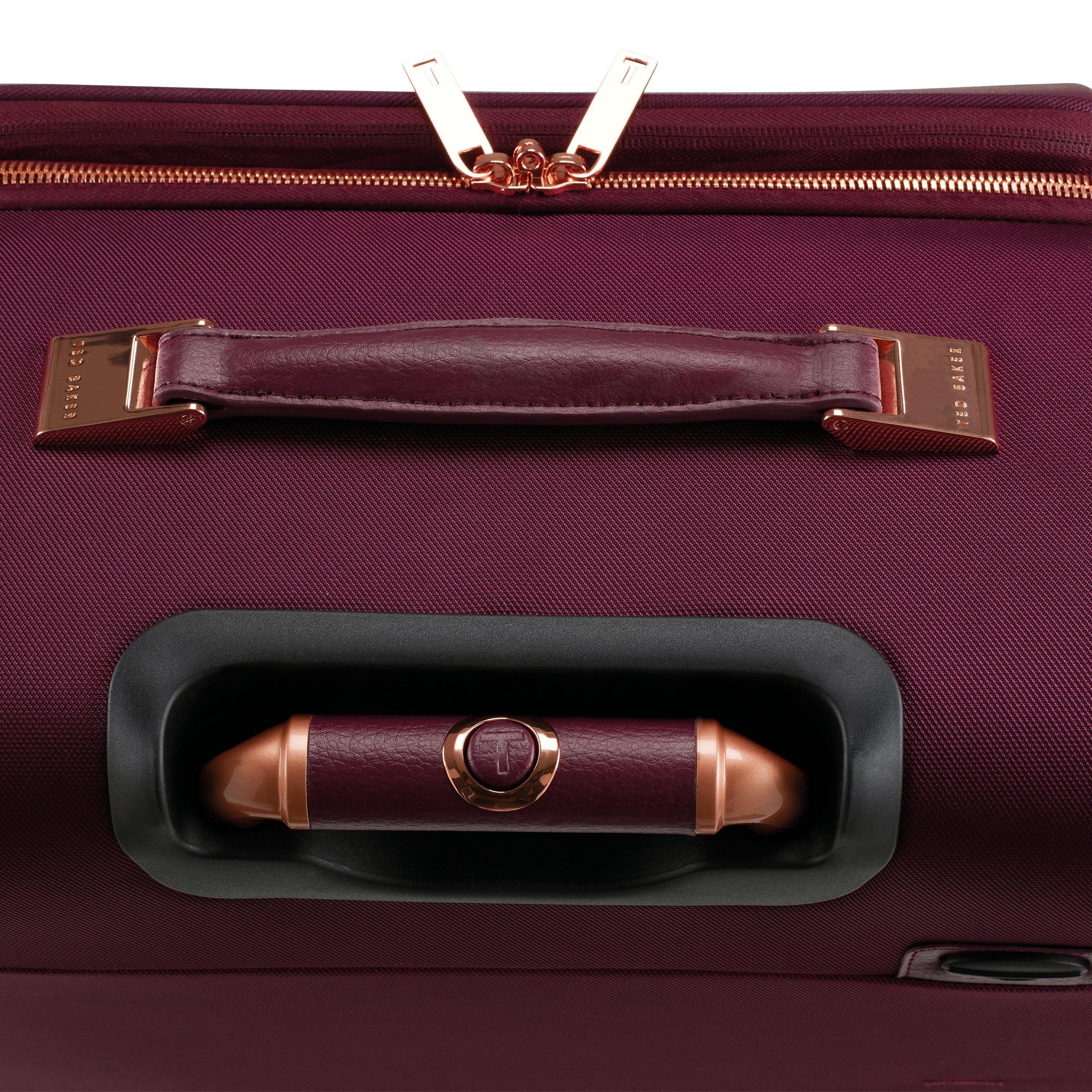 Ted Baker Soft Albany 71cm 4 Wheel Suitcase Burgundy