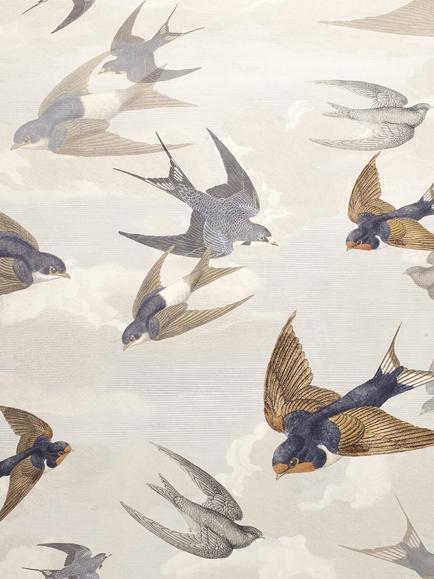 Designers Guild Chimney Swallows Wallpaper, Dawn Pjd6003/04