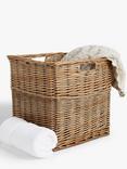 John Lewis Modern Country Square Wicker Basket