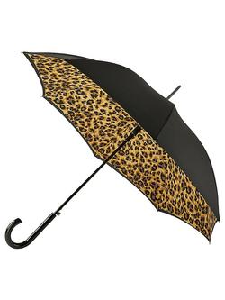 Fulton Lynx Bloomsbury Walking Umbrella, Black/Multi, Black/Multi