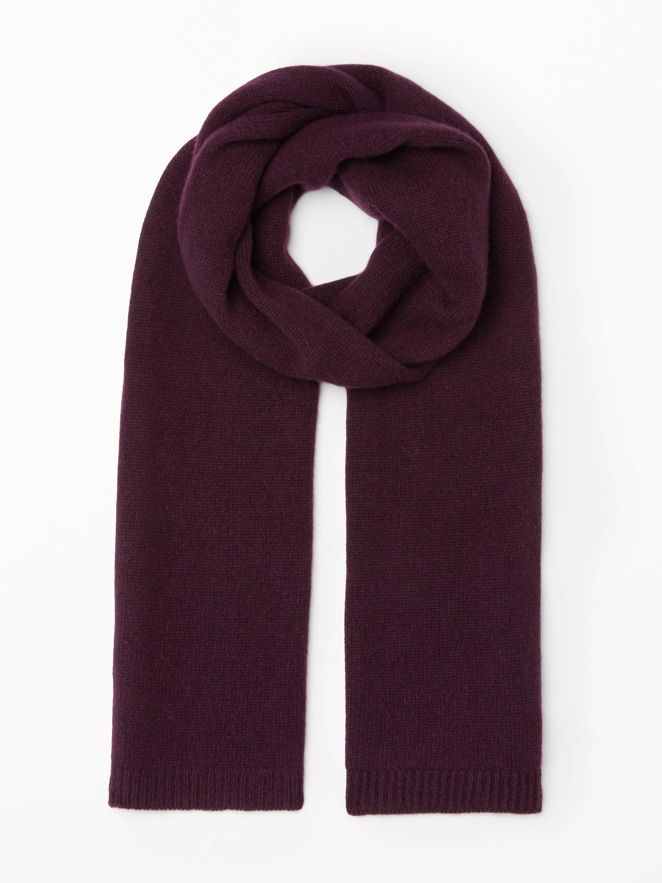 John Lewis & Partners Cashmere Scarf, Wine