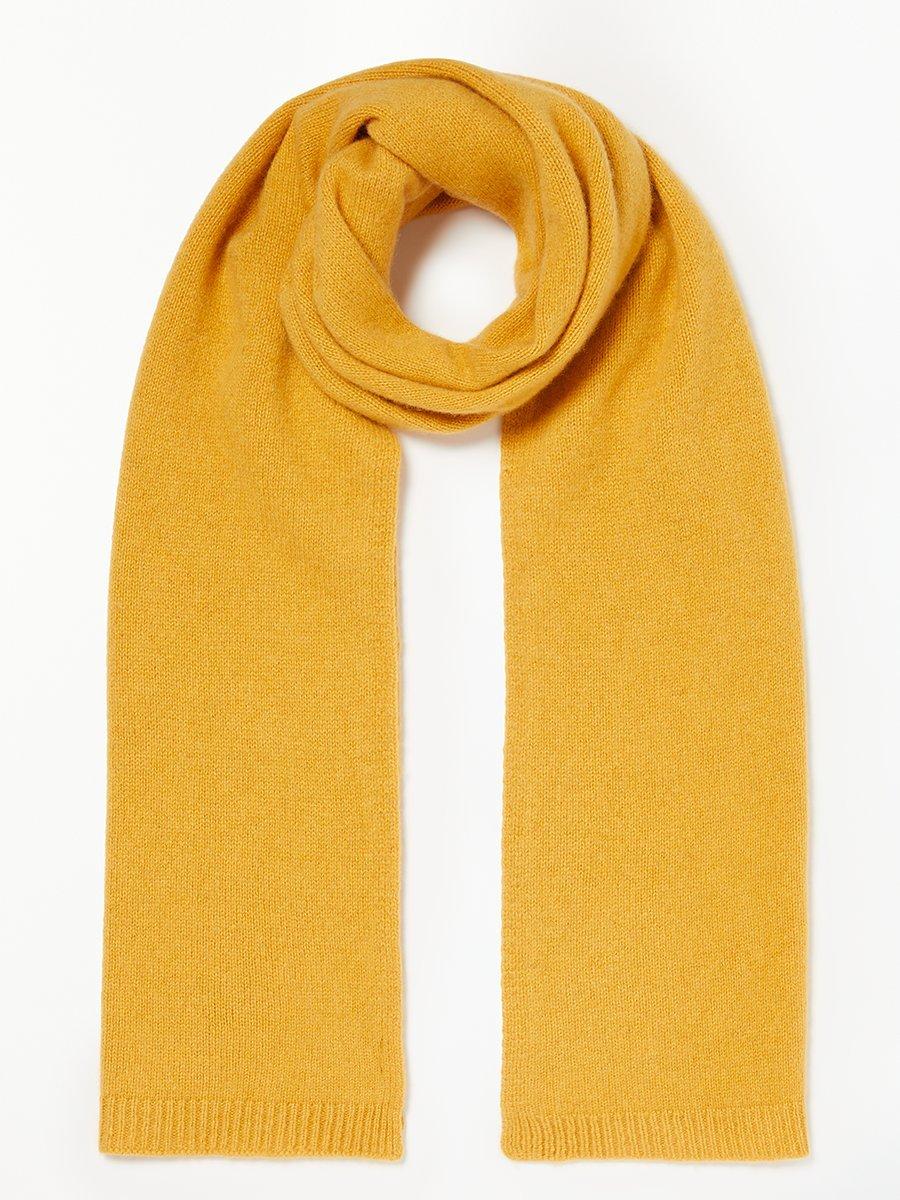 John Lewis & Partners Cashmere Scarf, Ochre