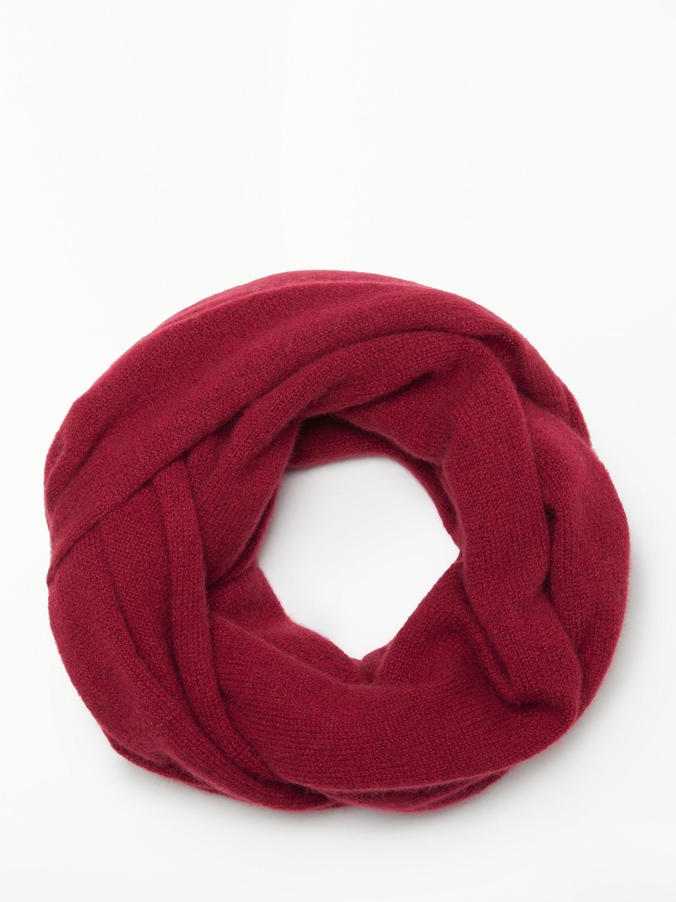John Lewis & Partners Cashmere Snood, Red