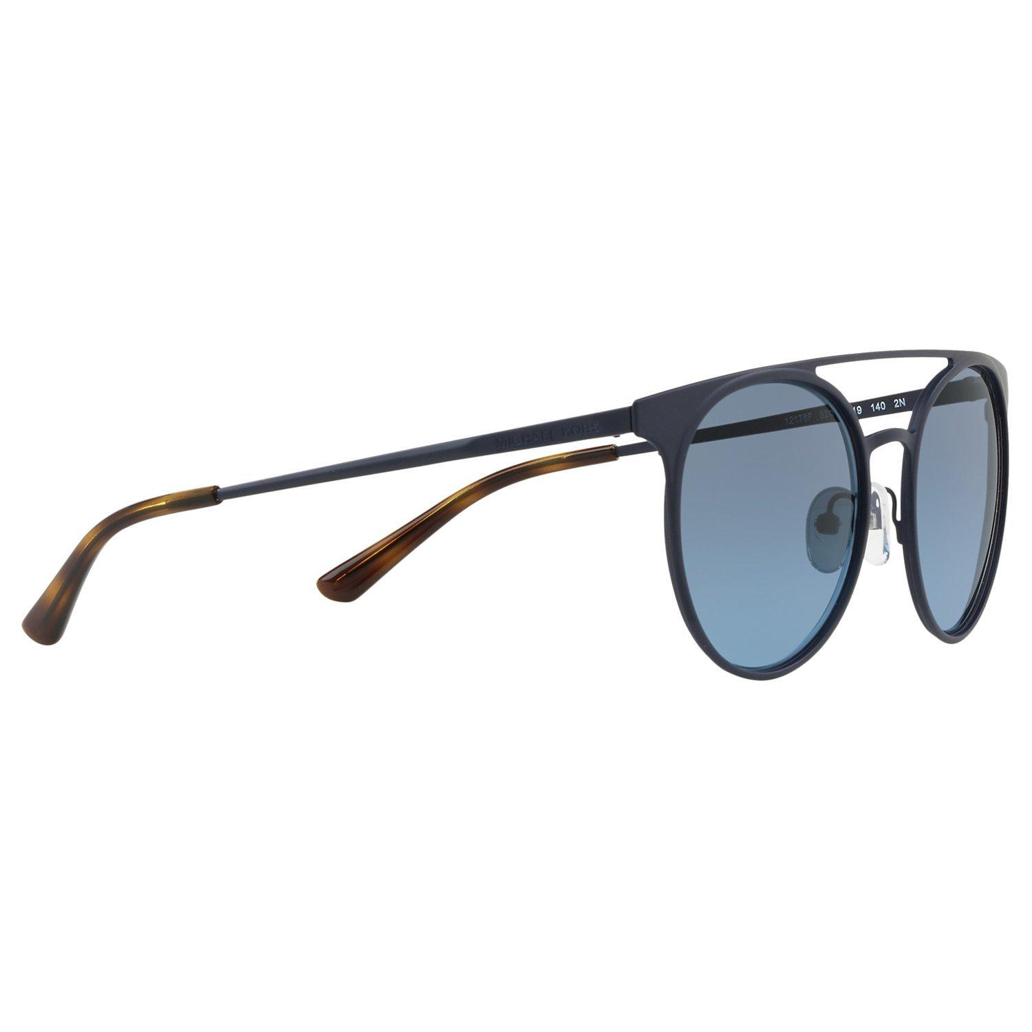 Product image 11 of 11, which shows Michael Kors MK1030 Women's Grayton Round Sunglasses, Matte Blue