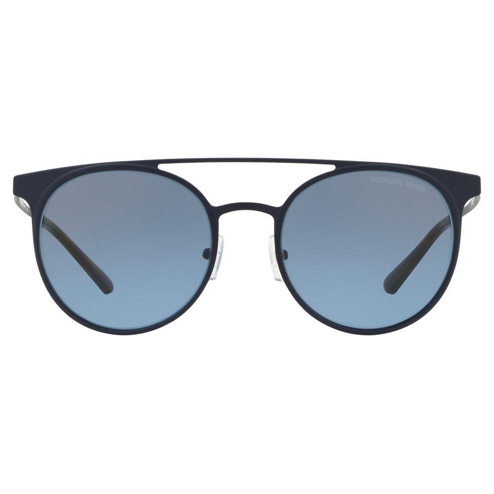 Product image 3 of 11, which shows Michael Kors MK1030 Women's Grayton Round Sunglasses, Matte Blue