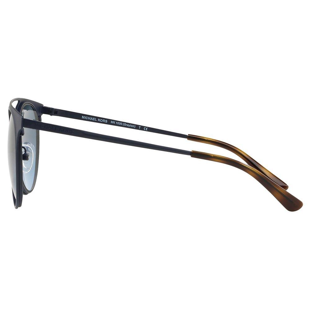 Product image 4 of 11, which shows Michael Kors MK1030 Women's Grayton Round Sunglasses, Matte Blue