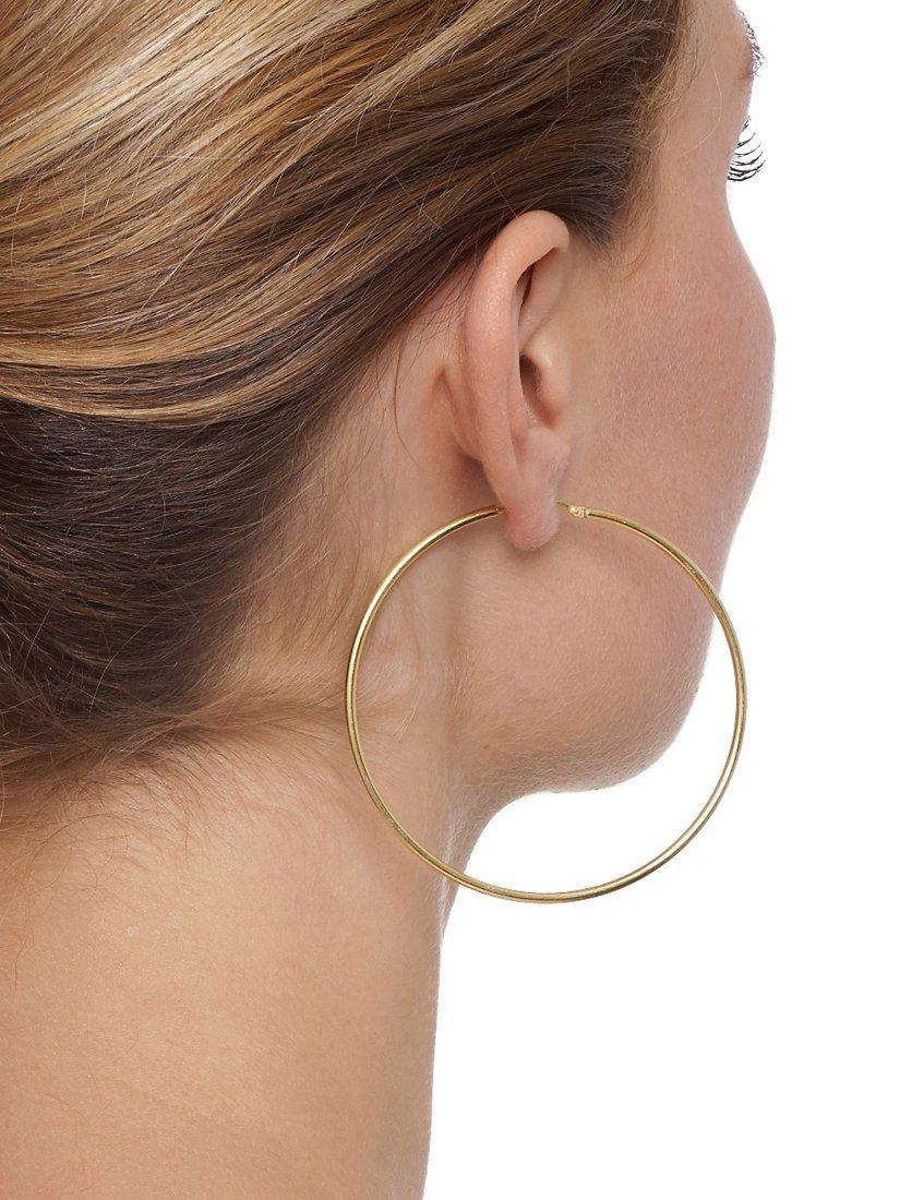 The Hoop Station La Chica Latina Large Hoop Earrings, Gold