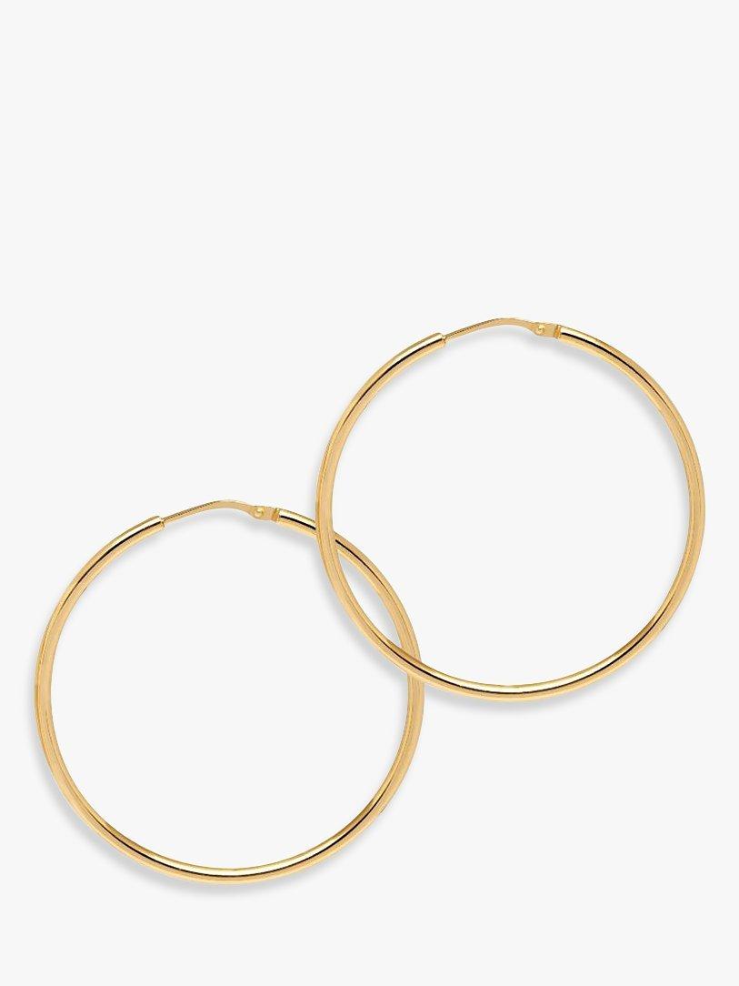 Product image 1 of 3, which shows The Hoop Station La Chica Latina Small Hoop Earrings, Gold