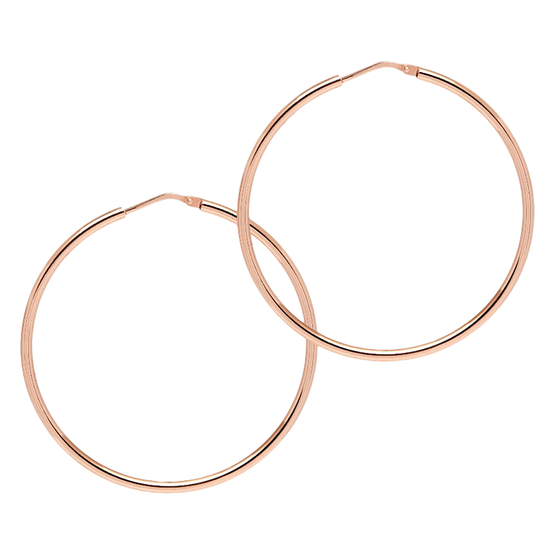 The Hoop Station La Chica Latina Small Hoop Earrings, 4.2cm, Rose Gold