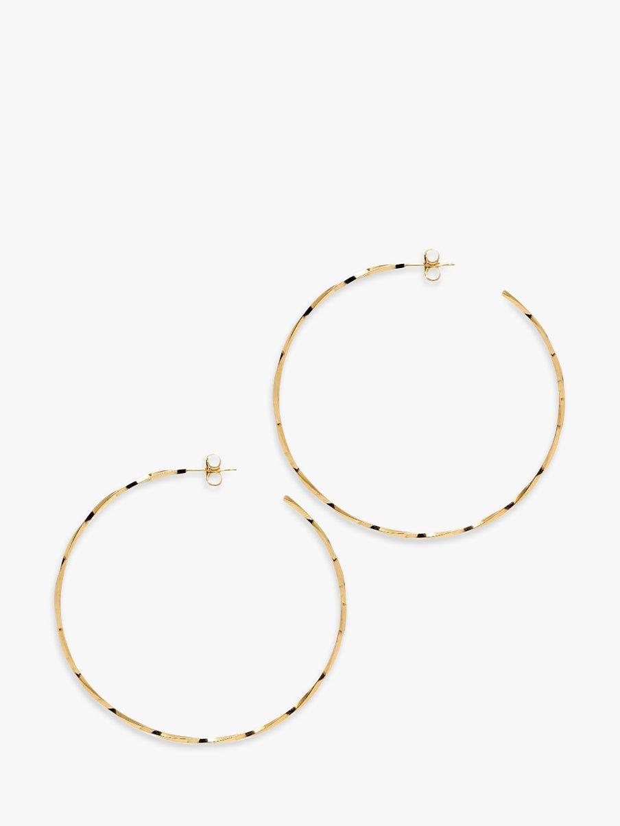 The Hoop Station La Lago Di Como Large Hoop Earrings, Gold