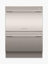 Fisher & Paykel DD60DDFHX9 Double DishDrawer Integrated Dishwasher, Stainless Steel