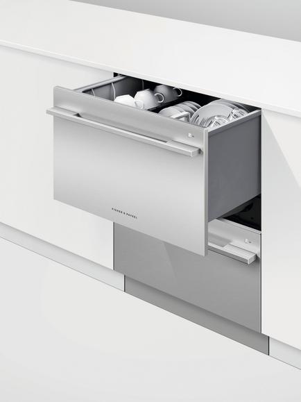 Fisher & Paykel Series 9 DD60DDFHX9 Integrated Double DishDrawer™ Dishwasher, Stainless Steel - view 2, Stainless Steel