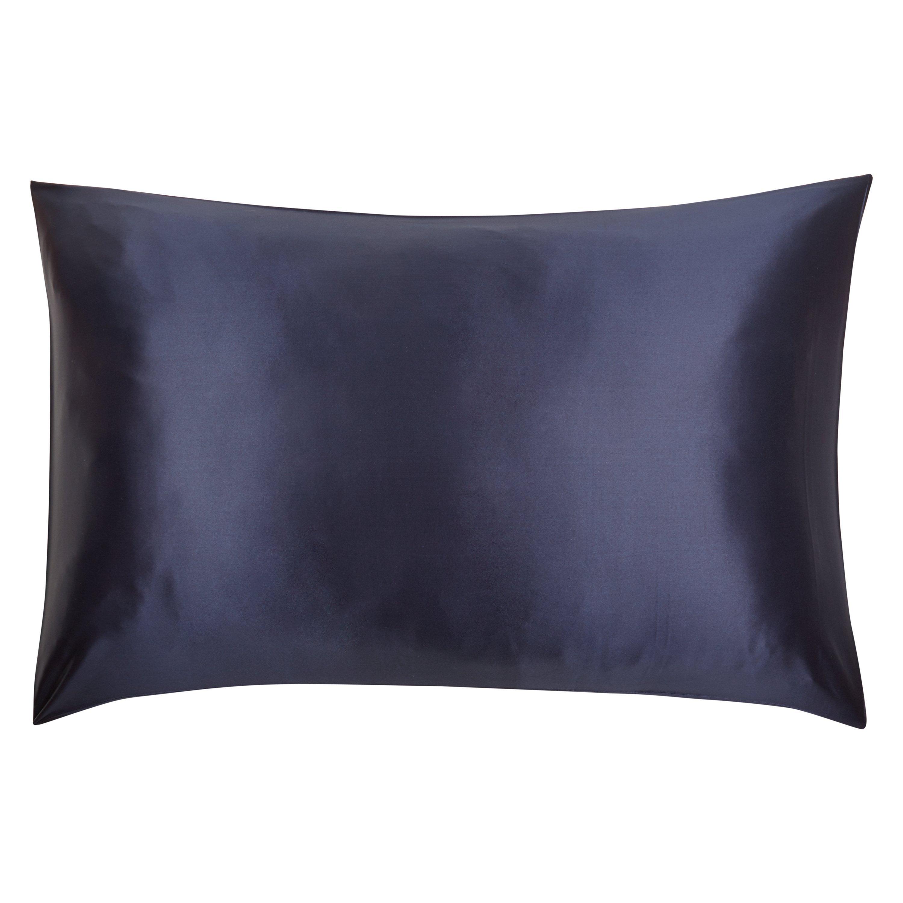 John Lewis The Ultimate Collection Silk Standard Pillowcase, Navy