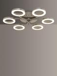 John Lewis Boyd 6 Arm Semi Flush Ceiling Light, Brass