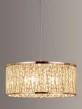 John Lewis Emilia Large Crystal Ceiling Light, Gold