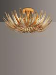 John Lewis Montserrat Leaf Semi Flush Ceiling Light