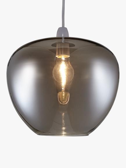 John Lewis Wren Easy-to-Fit Ceiling Shade, Smoke