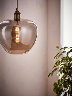 John Lewis Wren Easy-to-Fit Ceiling Shade - view 2, Smoke