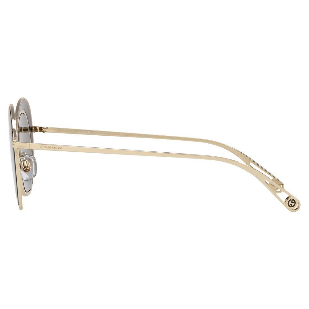Product image 4 of 11, which shows Giorgio Armani AR607347 Women's Round Sunglasses, Black/Gold